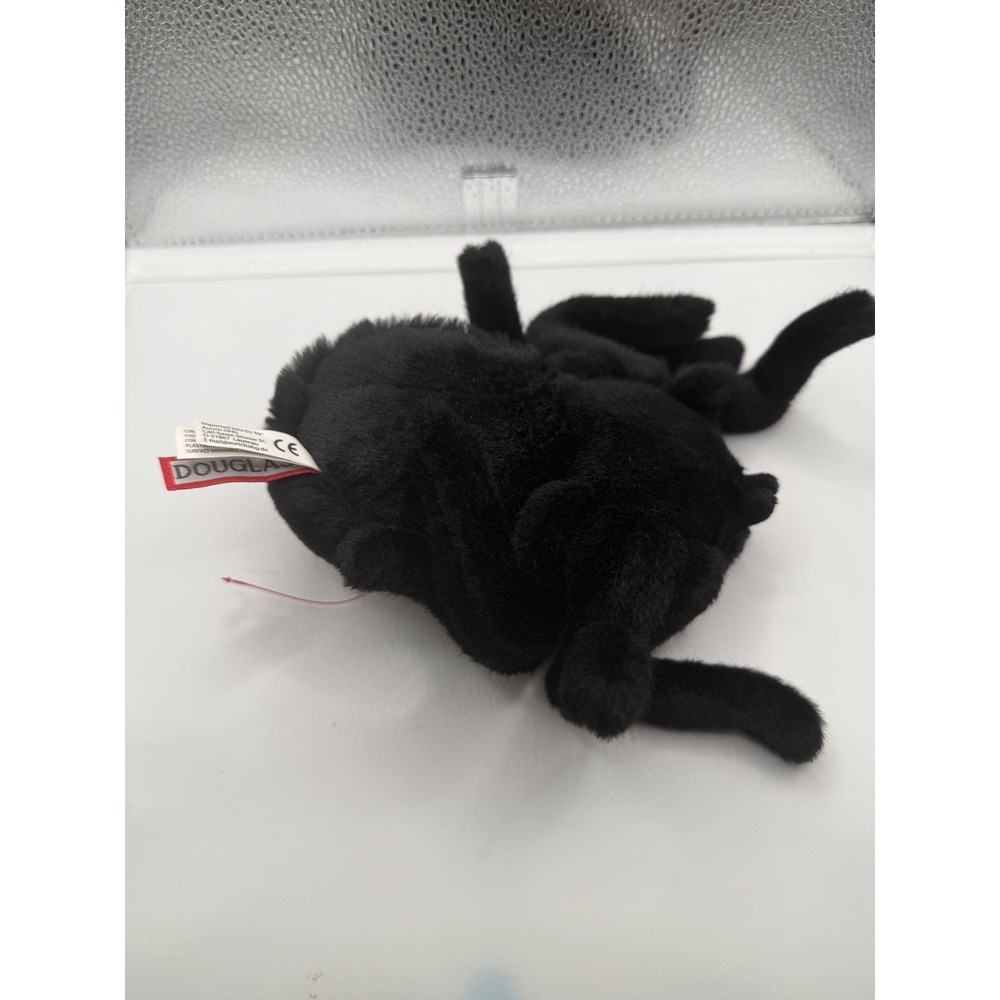 Douglas Cuddle Toys Black Spider‎ Plush Stuffed Animal Halloween Decor